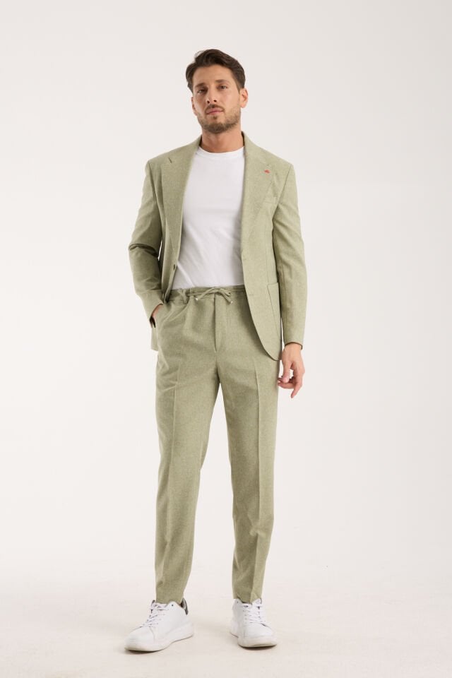 Sofya Keten Takım - Açık Yeşil