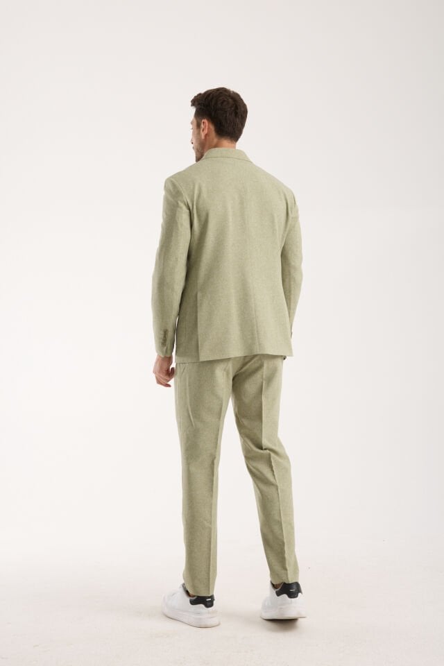 Sofya Keten Takım - Açık Yeşil