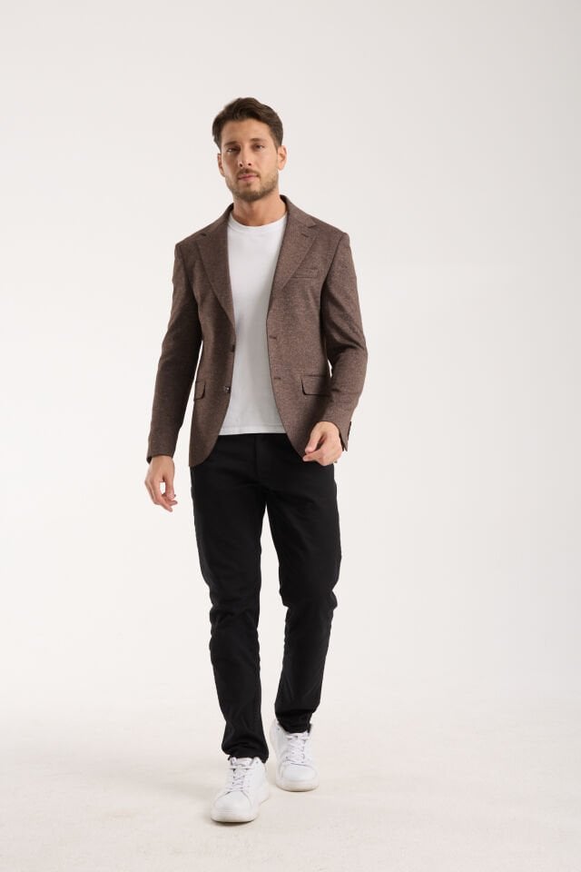 Vega Tek Ceket - Koyu Kahverengi